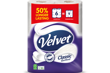 Velvet Classic Quilted 50% Longer Lasting Toilet Tissue Rolls